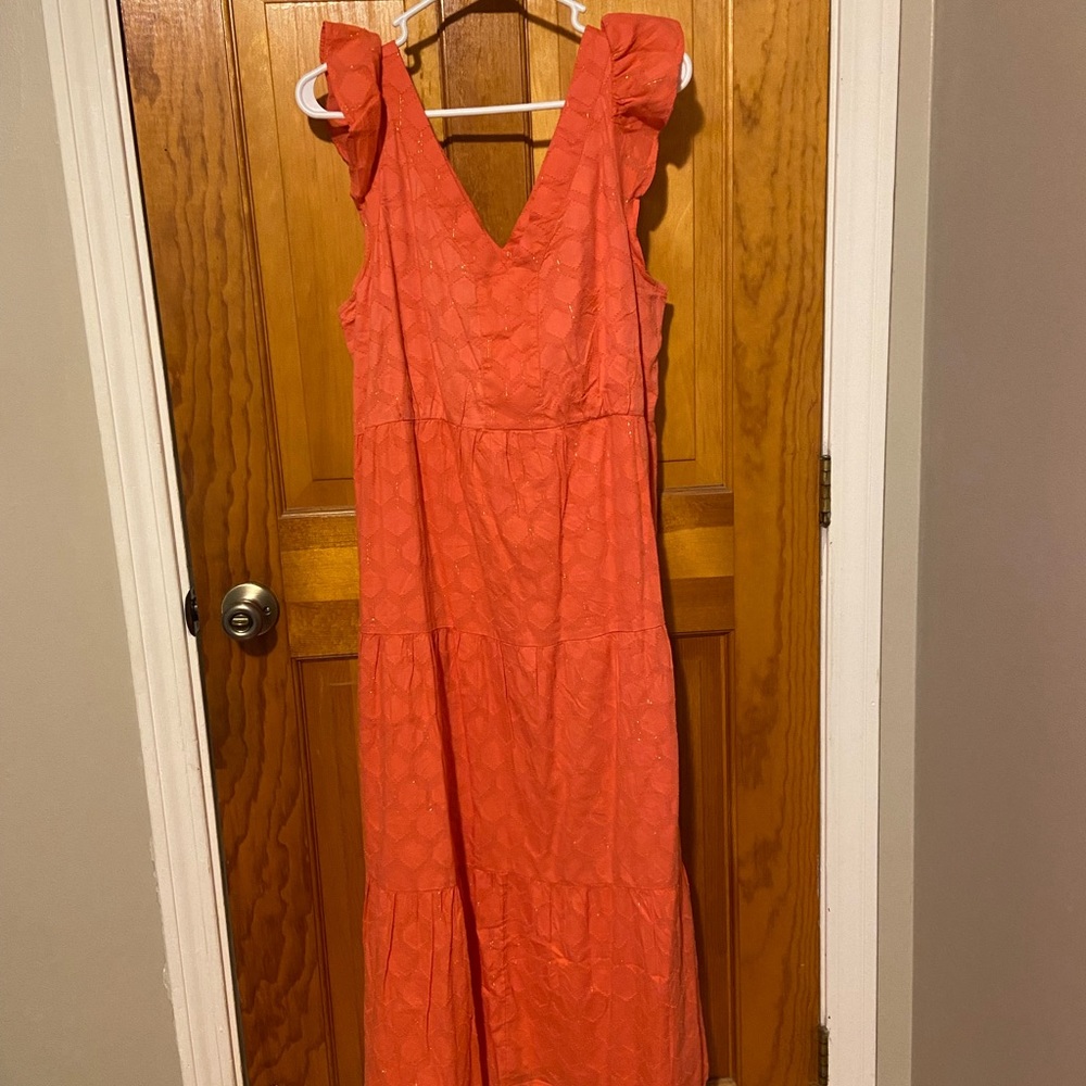 Flutter Sleeve Maxi Dress